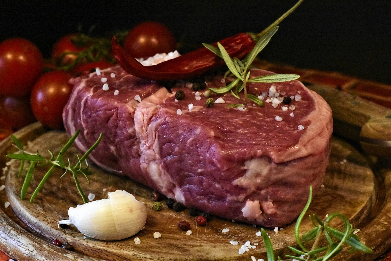 Grillad Entrecôte med Rödvinssås